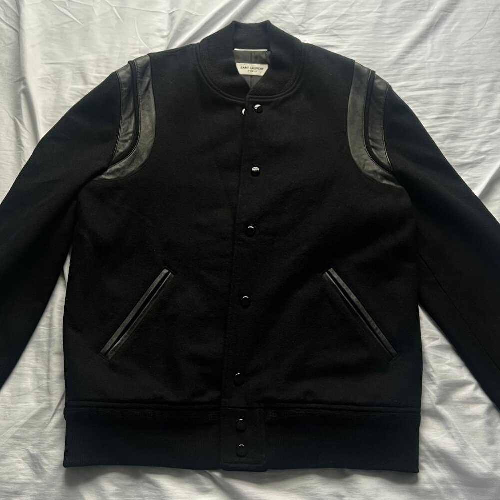 Saint Laurent Paris Teddy Bomber Jacket